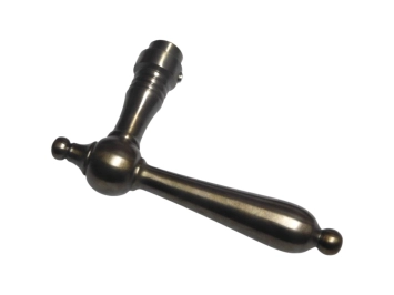 Deurklink 'Classic' – donker gepatineerd messing – 11,5 cm