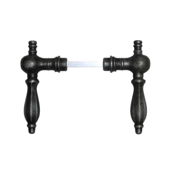 Set deurklinken Kensington – gietijzer verzinkt – robuust