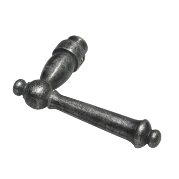 Deurklink York – gietijzer verzinkt – klassiek – 11,2 cm