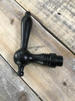 Poignée De Porte Antique Gedotec – Fer Forgé, Rosette Rétro, Noir, Pour Intérieur