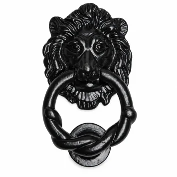 Deurklopper leeuw – gietijzer – zwart – klassieke klopper