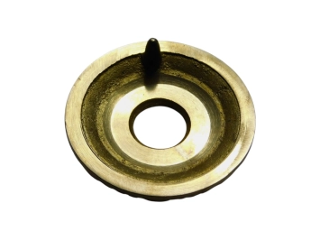 Poignée de porte avec rosace - classique - laiton poli - poignée fixe