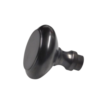 Strakke Vaste Deurknop - Donker Gepatineerd Messing - Rond