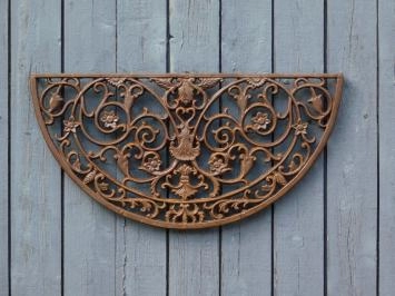 Fußmatte aus Gusseisen – dunkelbraun – Wanddekoration – rustikal