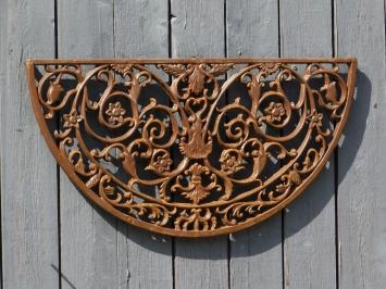 Fußmatte aus Gusseisen – dunkelbraun – Wanddekoration – rustikal