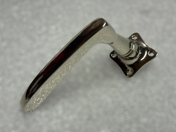 Ensemble de quincaillerie de porte - chrome brillant - ensemble complet