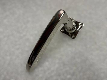 Ensemble de quincaillerie de porte - chrome brillant - ensemble complet