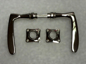 Deurbeslag set - chroom glanzend - complete deurset