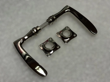 Deurbeslag set - chroom glanzend - complete deurset