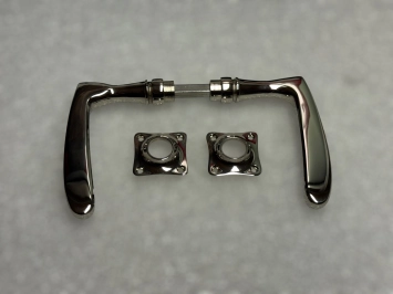 Deurbeslag set - chroom glanzend - complete deurset