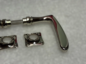 Deurbeslag set - chroom glanzend - complete deurset