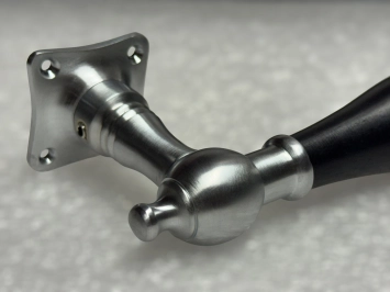 Ensemble de poignées de porte chrome mat - poignées et rosaces - complet