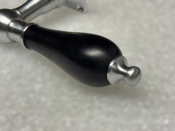 Ensemble de poignées de porte chrome mat - poignées et rosaces - complet