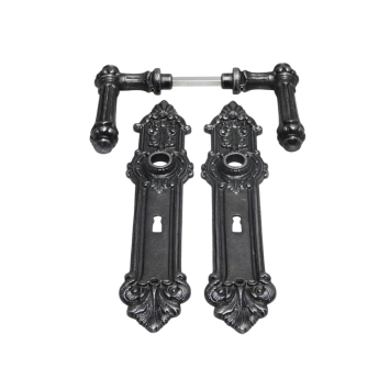 Set deurbeslag - klinken Oxford + deurplaten Heritage BB 72