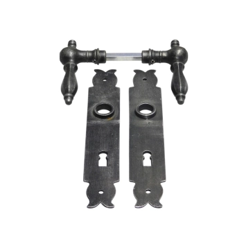 Deurbeslag set voor kamerdeuren (BB72) - verzinkt gietijzer