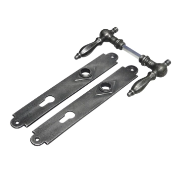 Quincaillerie de porte Kensington PC92 – Ensemble de plaques de porte en fonte