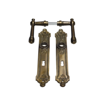 Deurbeslag set BB 72 - gepatineerd messing