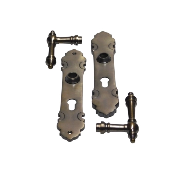 Deurklinken en deurplaten - PC 92 - donker gepatineerd messing