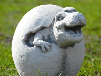 Statue Dino aus Ei - Stein - 22 cm