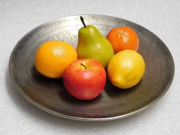 Set mit künstlichem Obst – Apfel, Birne & Zitrusfrüchte – 5-teilig