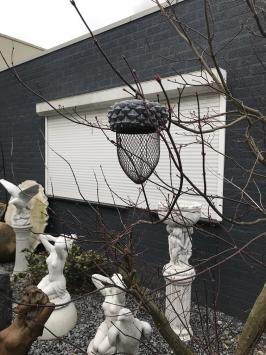 Vogelfutterspender in Form einer Eichel, sehr schöne Gartendekoration