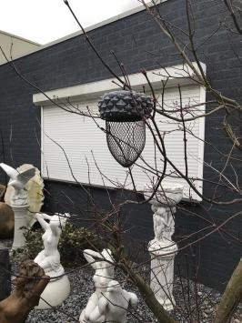 Mangeoire pour oiseaux, mangeoire en forme de gland, très belle décoration de jardin