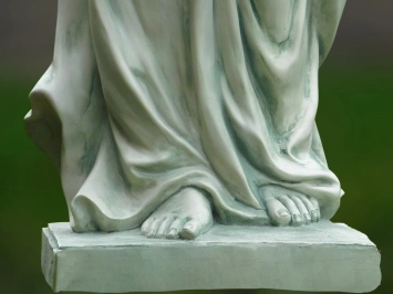 Betender Engel - Polystone Statue - 96 cm - handbemalt