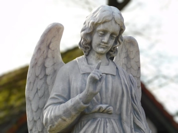 Engel - Statue aus Stein - 108 cm - klassisch - detailreich