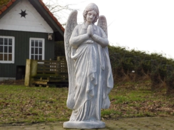 Betender Engel - Statue aus Stein - 100 cm - detailreich