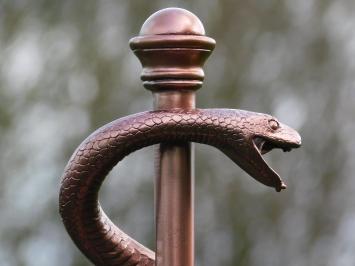 Escula Affenschlange in Bronzeoptik, schöne Skulptur