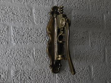 Ouvre-bouteille mural – tire-bouchon à levier – laiton patiné