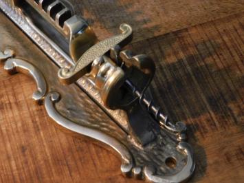 Ouvre-bouteille mural – tire-bouchon à levier – laiton patiné