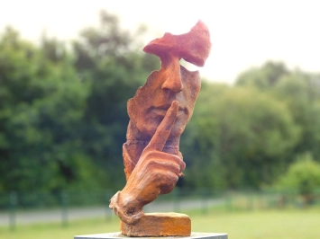 Statue The Whisperer XL – 58 cm – fonte – rustique