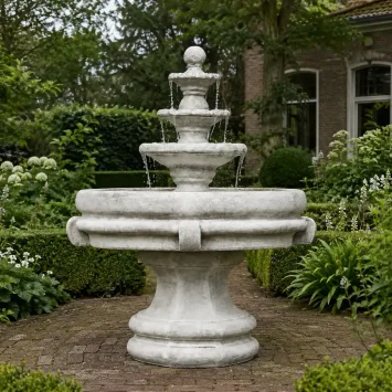 Klassiek stenen fontein – groot en exclusief waterornament
