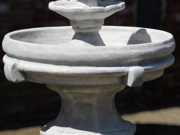 Fontaine de jardin classique – 120 cm – pierre – jeu d’eau lourd