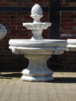 Brunnen Kiefernzapfen - 120 x 90 cm - Stein - Rund