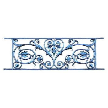 Garde-corps de balcon - noir - porte-fenêtre - clôture en fonte