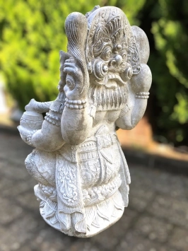 Ganesha - Steinstatue - 68 cm - klassisch weiß - Hinduismus
