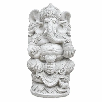 Tuinbeeld Ganesha - steen - beeld van de hindoeïstische god