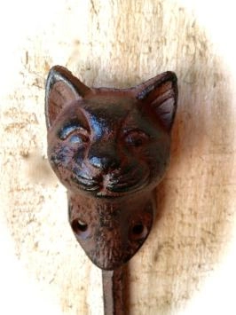 Porte-manteau, Cat, en fonte