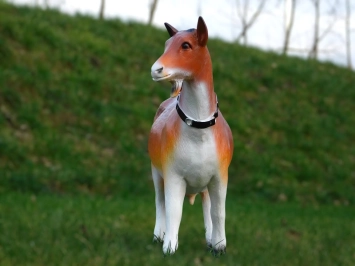 Ziege - Kunststoff Statue - 55 cm - in Farbe und Detail