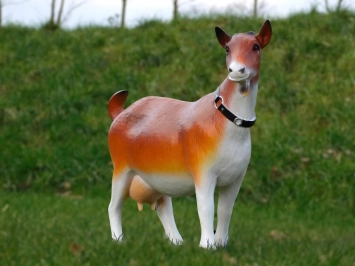 Chèvre - statue en polystone - 55 cm - en couleur et en détail