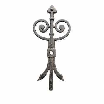 Zwarte anker - muuranker van gietijzer - 50 cm - historisch