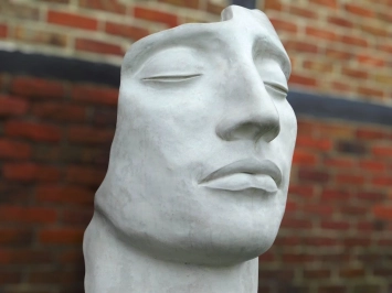 Statue de jardin en pierre « le visage » – 135 cm – exclusif