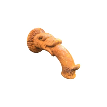 Waterspuwer vismond – 26 cm – gietijzer – rustiek oud model