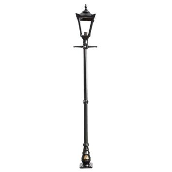 Lantaarnpaal 260 cm - gietijzer - traditionele stijl - oprijlaanlamp
