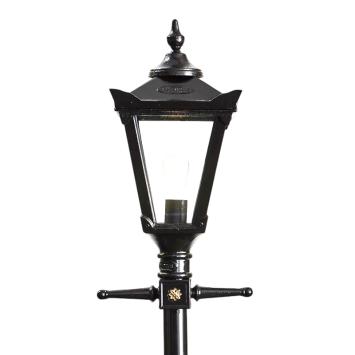 Laternenpfahl 260 cm – Gusseisen – traditioneller Stil – Einfahrtsleuchte