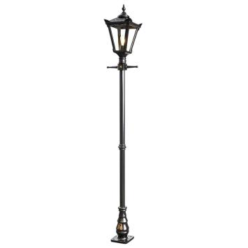 Laternenpfahl 260 cm – Gusseisen – traditioneller Stil – Einfahrtsleuchte