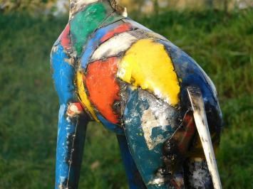 Girafe 'Mansa' - fabriquée à la main en Afrique - 155 cm - couleur