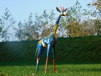 Giraffe „Azura“ - 155 cm - Handgefertigte Garten Statue - Metall